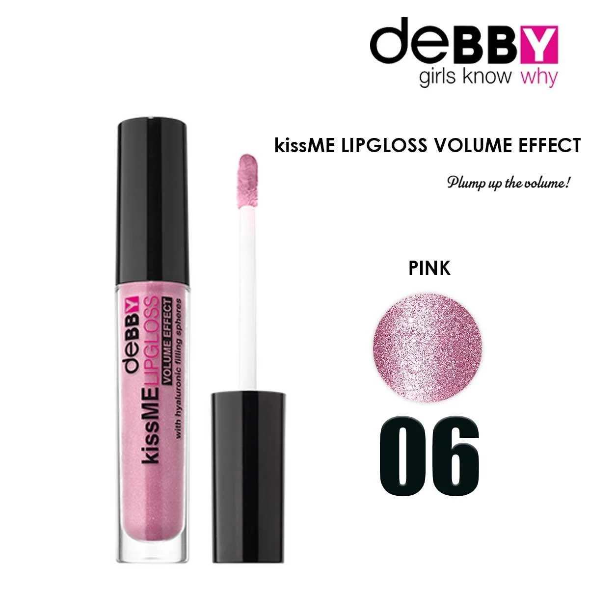 Debby kissme lucidalabbra volume 06 pink