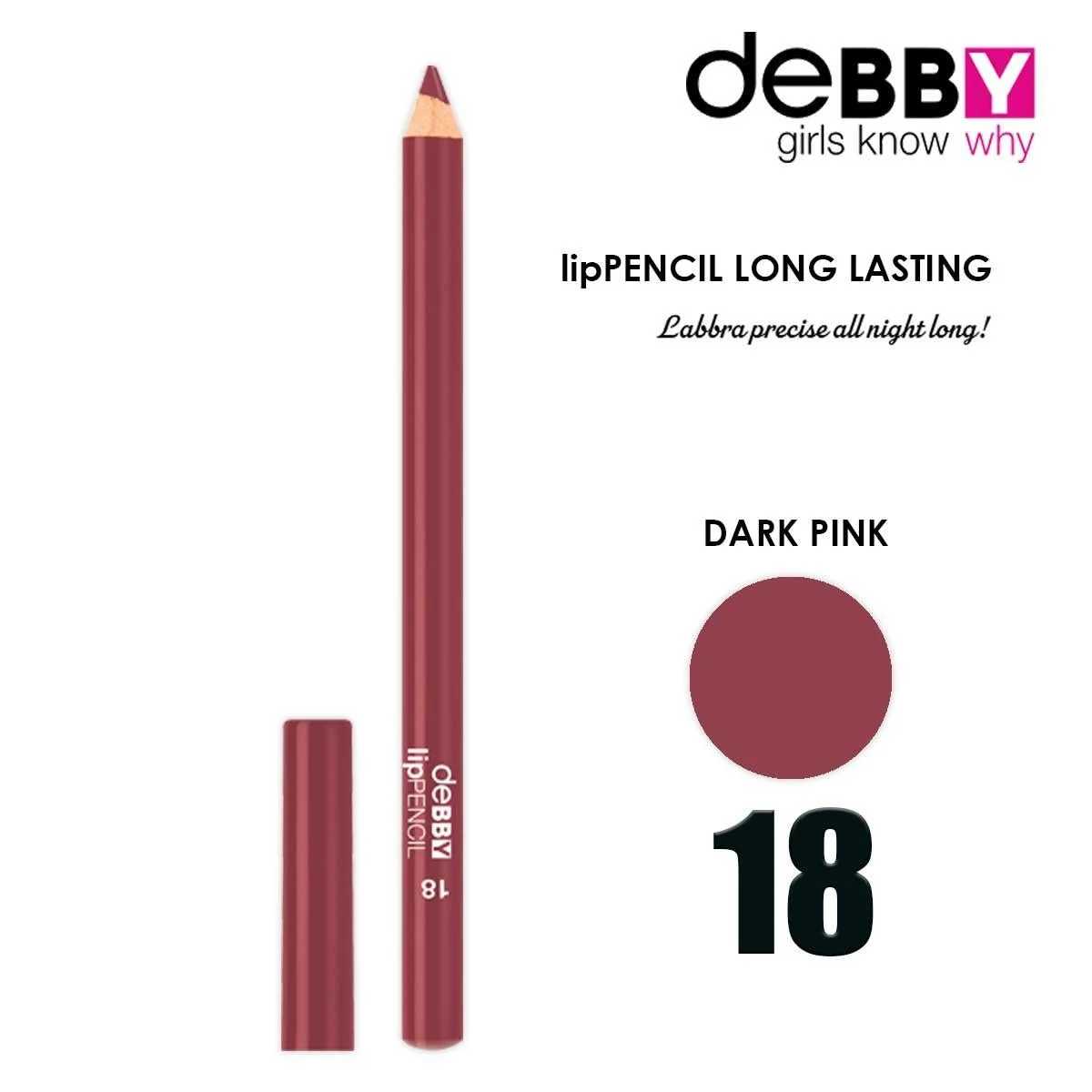 Debby matita labbra lunga durata 18