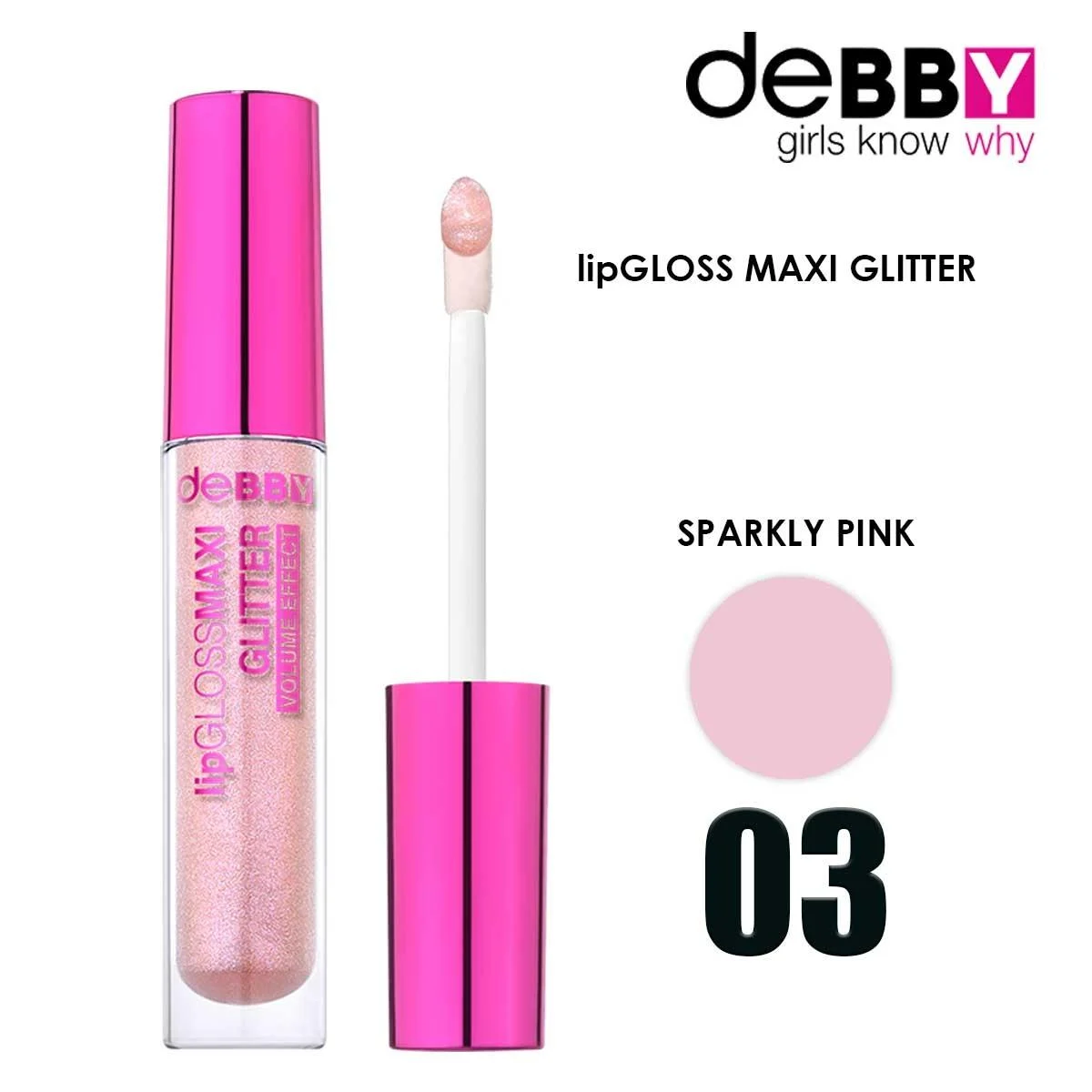 Debby illuminante coll.feste 3 sparkly pink