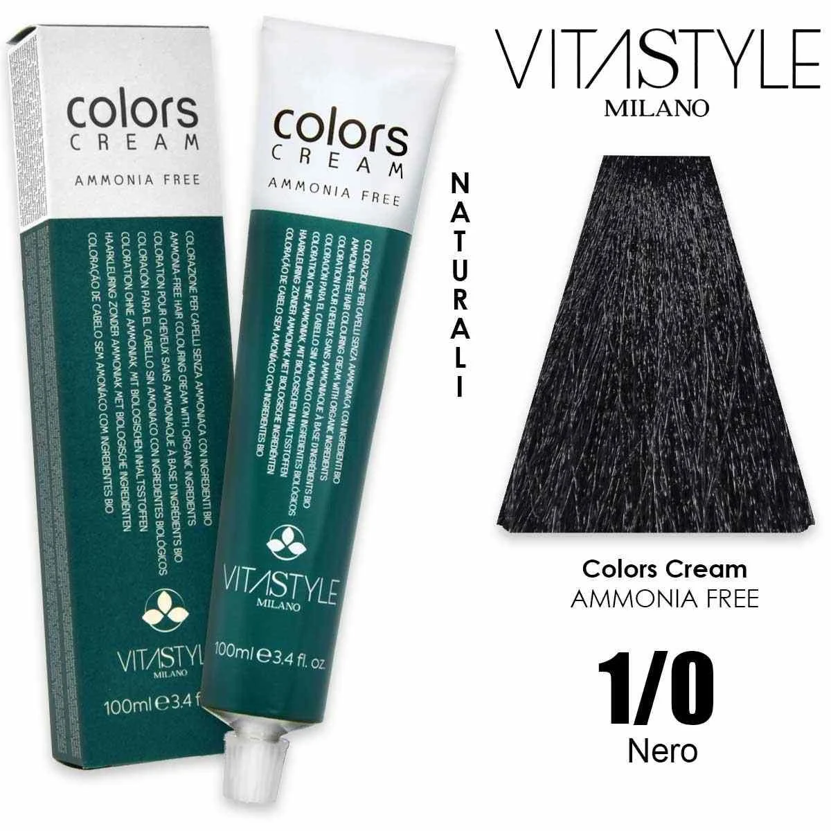 Vitastyle Tinta capelli in crema senza ammoniaca 100 ml 1.0