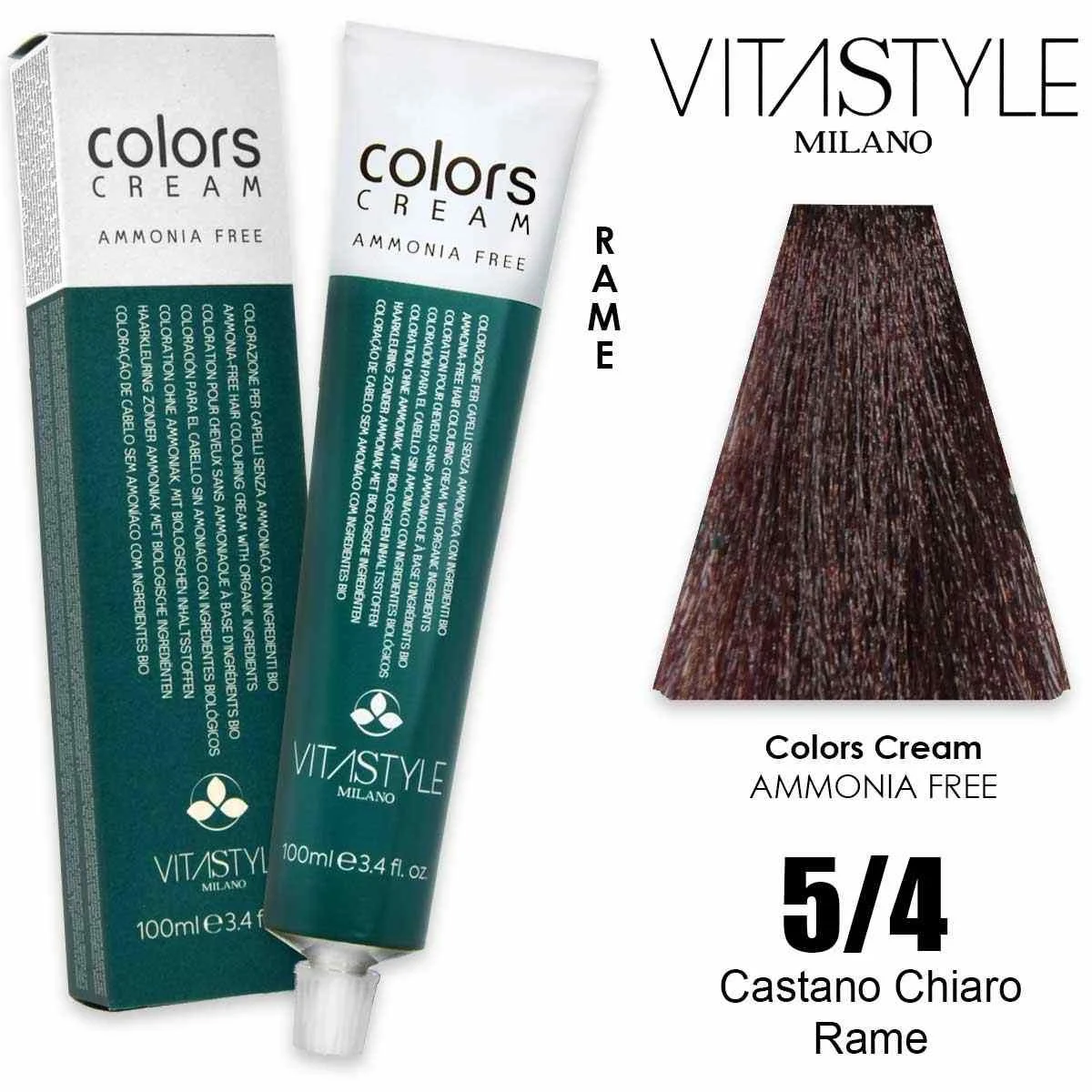 Vitastyle Tinta capelli in crema senza ammoniaca 100 ml 5.4