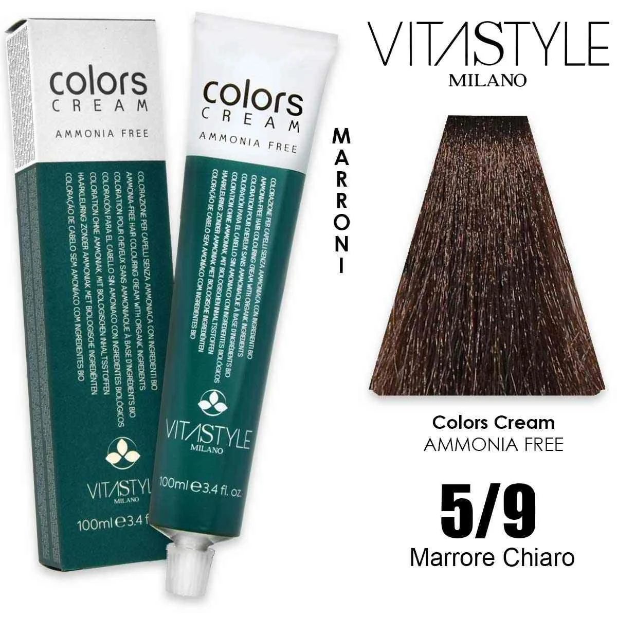Vitastyle Tinta capelli in crema senza ammoniaca 100 ml 5.9