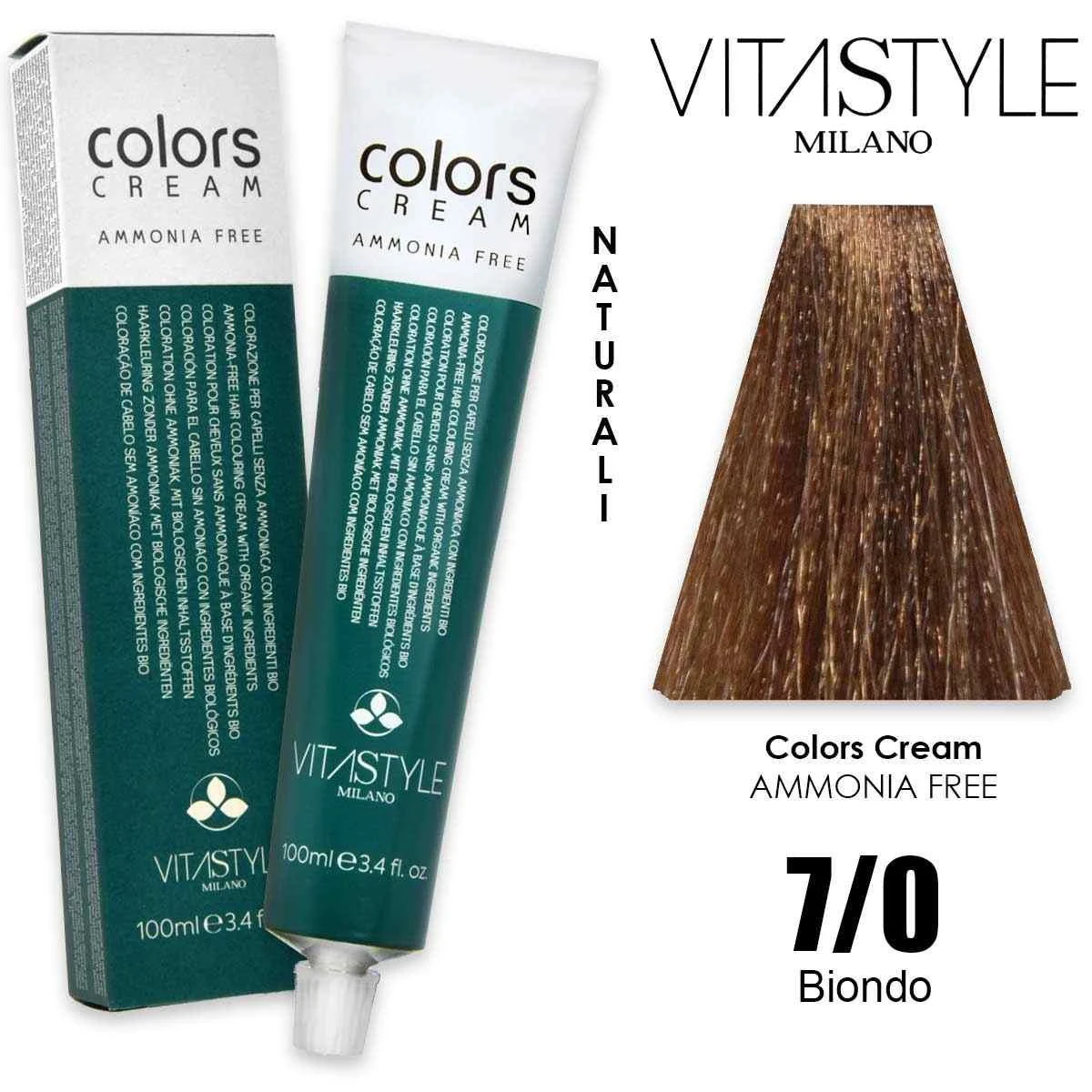 Vitastyle Tinta capelli in crema senza ammoniaca 100 ml 7.0