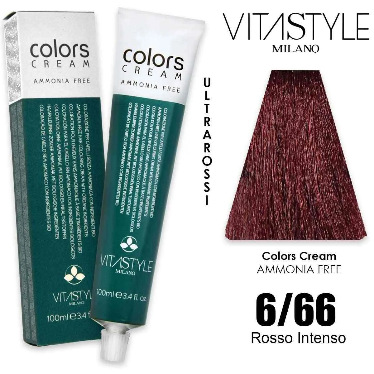 Vitastyle Tinta capelli in crema senza ammoniaca 100 ml 6.66