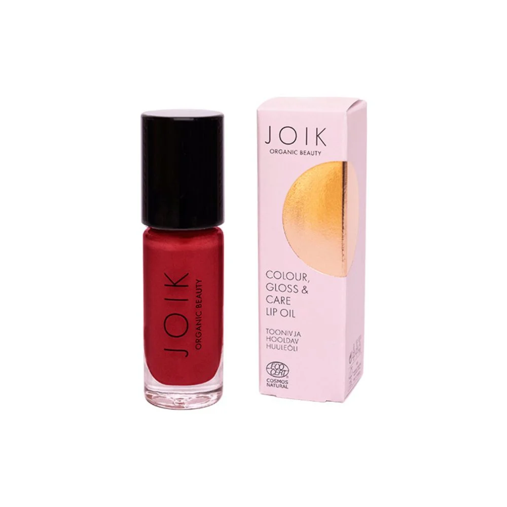 Joik organic Color Gloss & Care Olio labbra 04 Rosso rubino (450 ml)