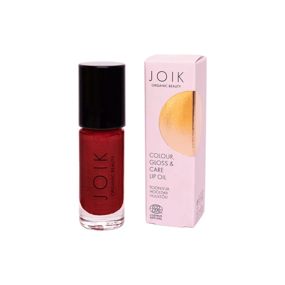 Joik organic Color Gloss & Care Olio labbra 07 Poppy Glam (450 ml)
