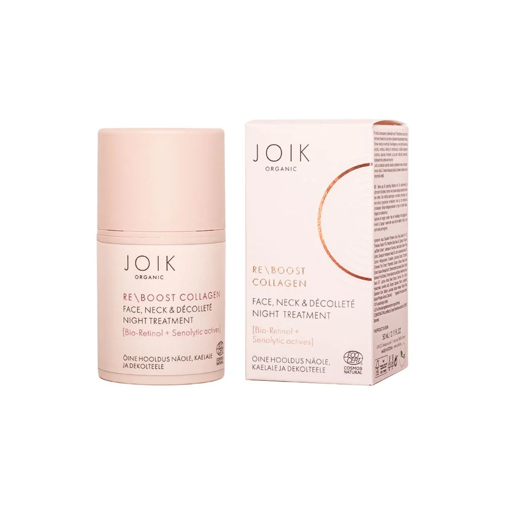 Joik organic Re-Boost Collagene Viso Collo & Décolleté Trattamento Notte 50 ml