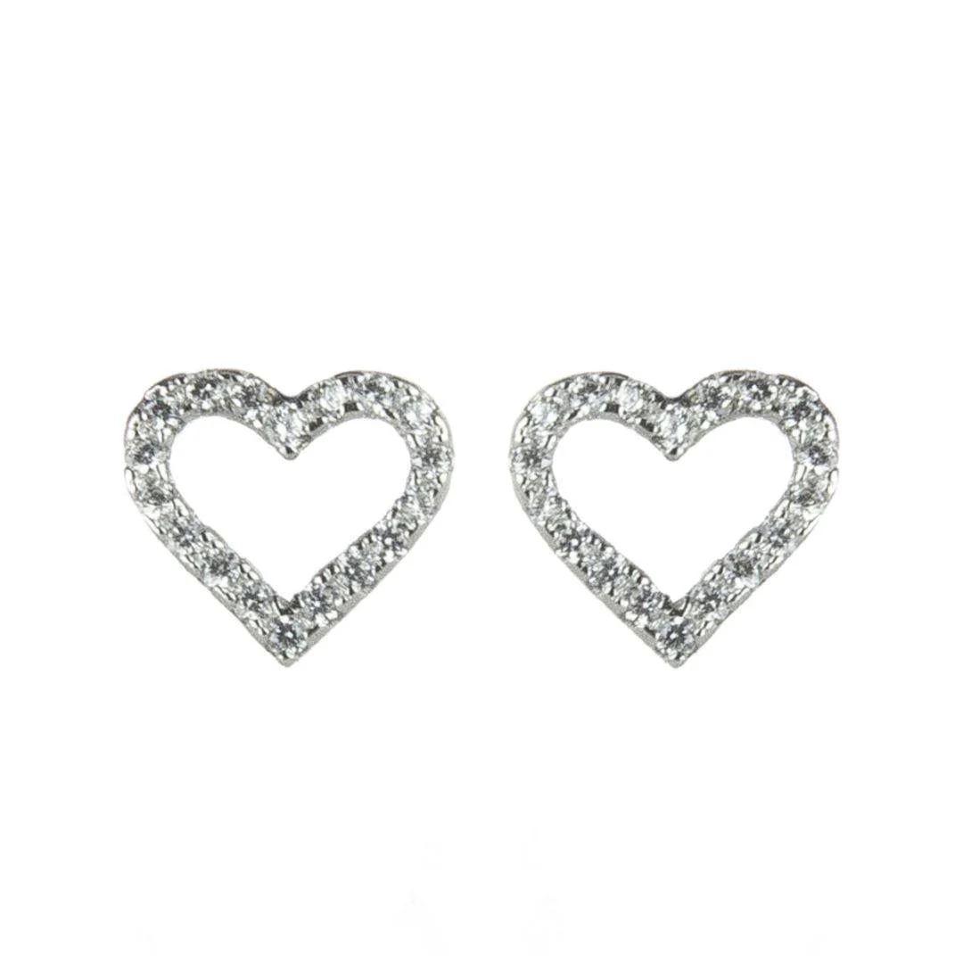 Orecchini A Cuore Cavo Pearl