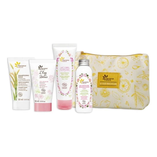 Fleurance Nature Pink Toiletry Box 4x50ml
