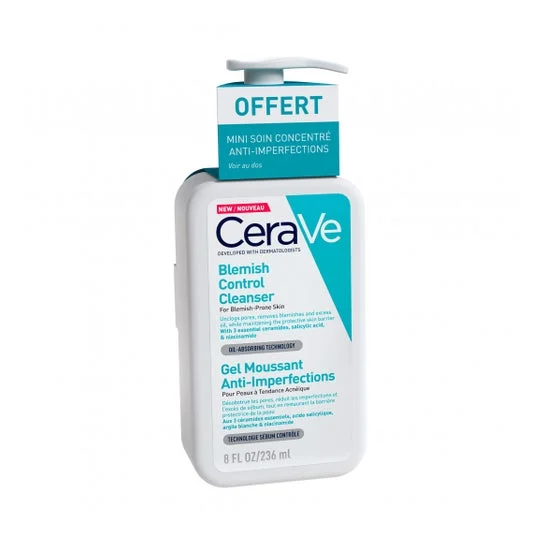 CeraVe Gel Moussant Anti-Imperfections 236ml + Soin Concentré 3ml