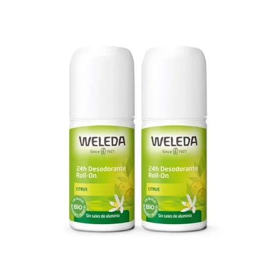 Weleda Desodorante Roll-On 24h de Citrus 2x50ml