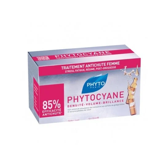 Phyto Phytocyane Traitement Anti-Chute Femme Chute Réactionelle 12x5ml
