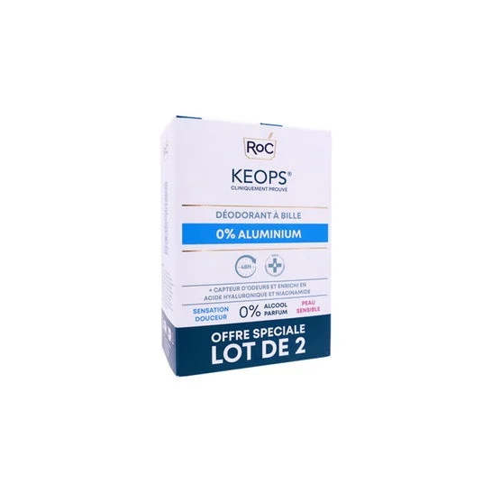 Keops Desodorante Roll-On 0% Aluminio 2x30 ml