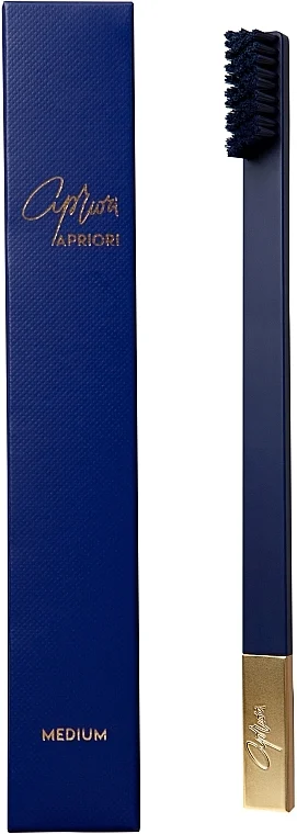 Spazzolino da denti, medio duro, blu opaco