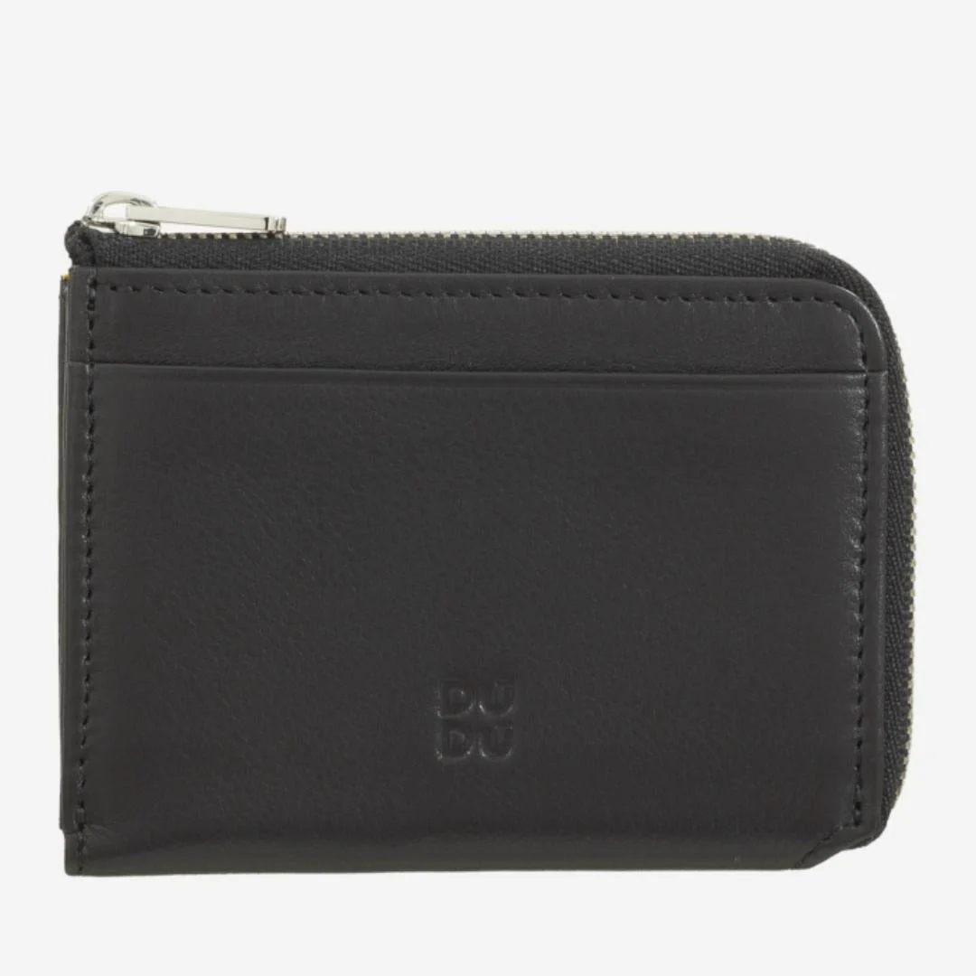 Petrol Portafoglio Uomo Zip in Pelle RFID