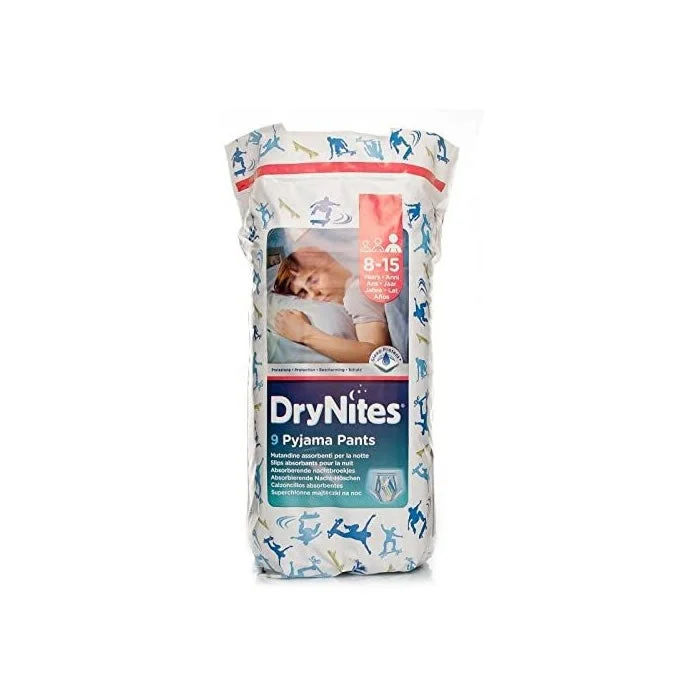 DRYNITES MUTANDINE ASSORBENTI BAMBINO USA E GETTA Drynites 8-15 anni 9 unità