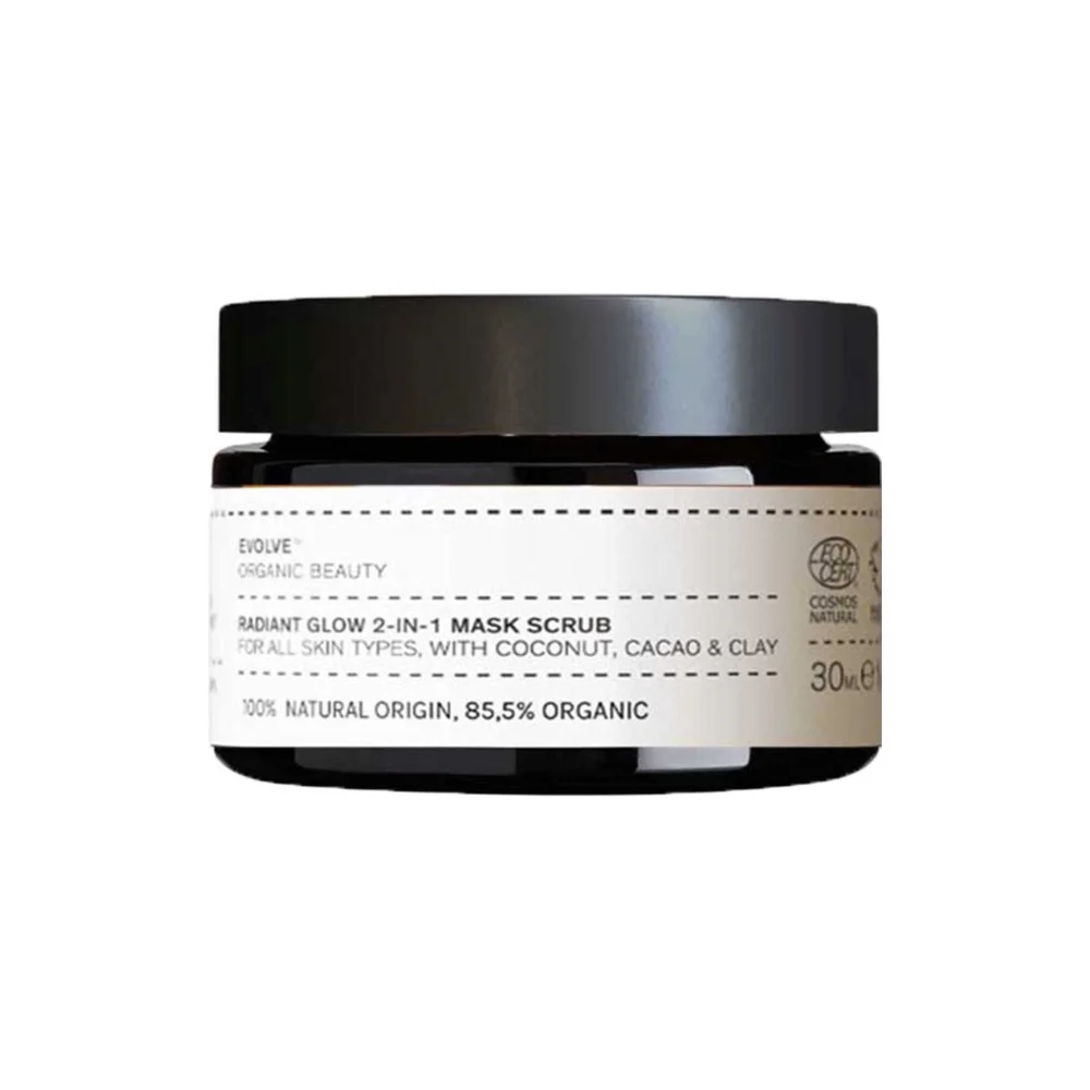 Evolve organic beauty Maschera Radiant Glow Due in Uno 30 ml