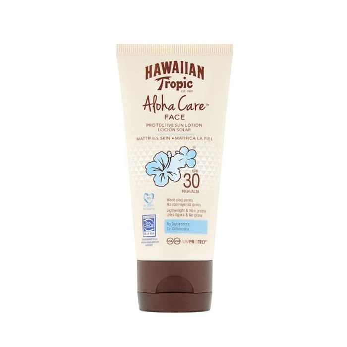 Hawaiian Tropic Aloha Care Lozione Solare Viso Spf30 90ml