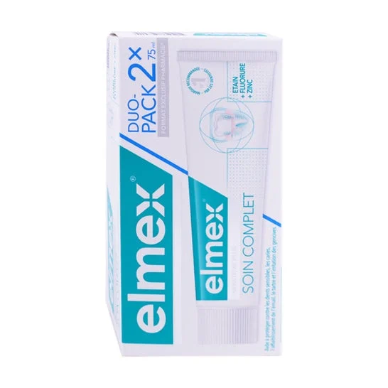Elmex Pack Dentífrico Sensible Cuidado Completo 2x75ml