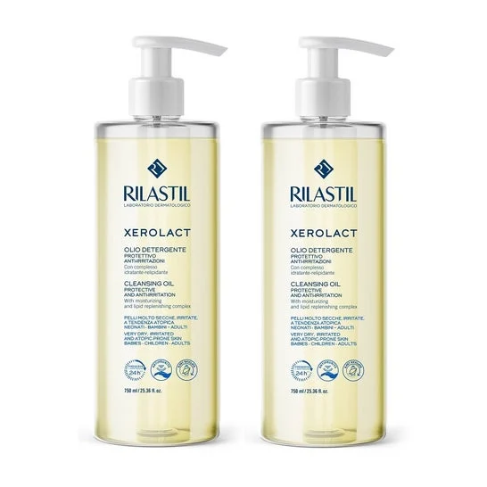 Rilastil Pack Xerolact Olio detergente 2x750ml