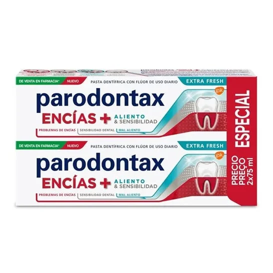Parodontax Dentífrico Encías + Aliento & Sensibilidad 2x75ml
