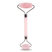 Plumbeauty Rullo facciale al quarzo rosa - Rullo per i contorni del viso