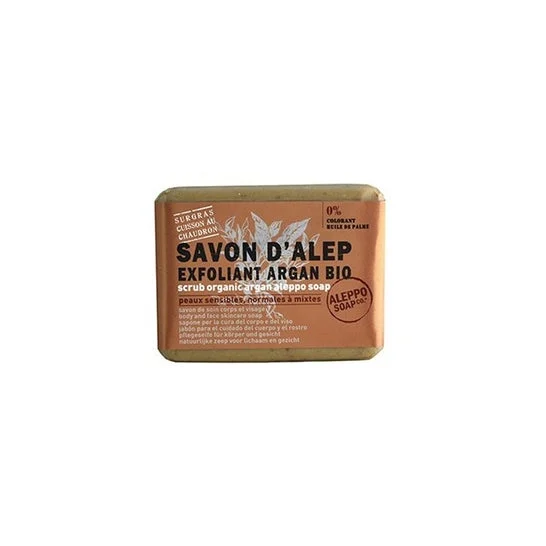 Sapone di Aleppo Sav D'Alep Exfol Argan Bio 100G