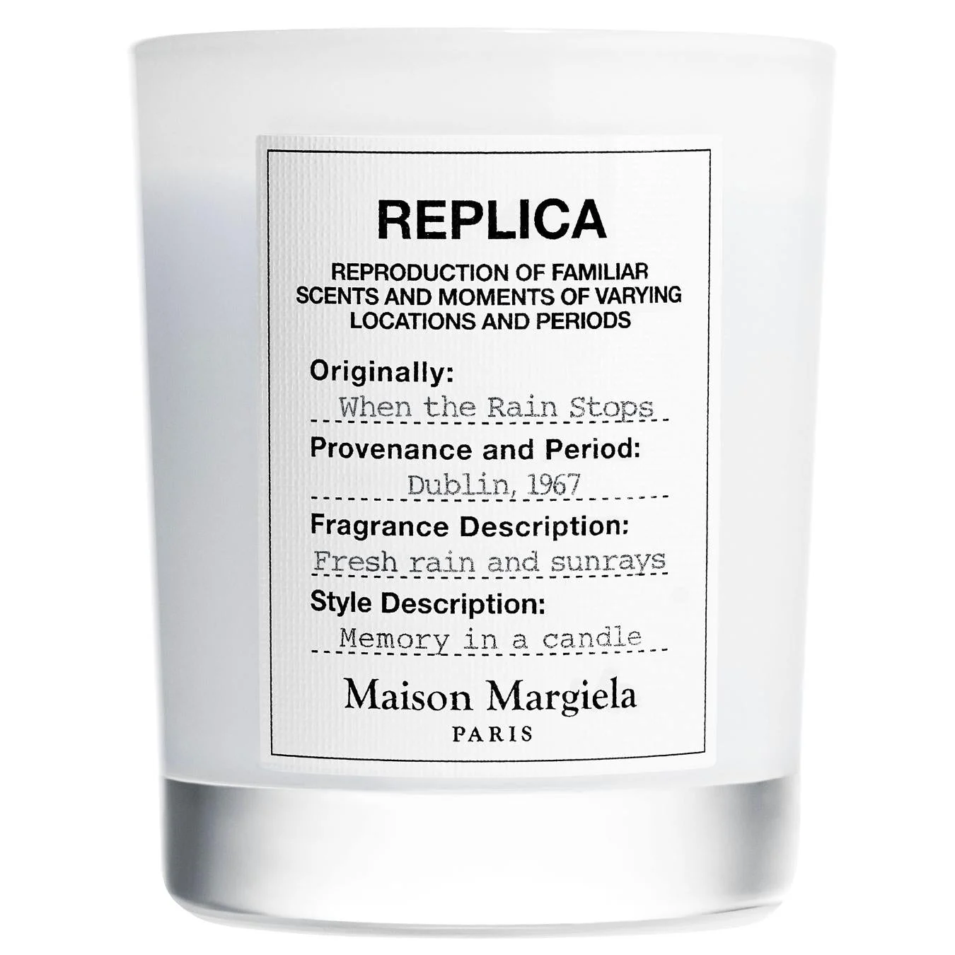 Replica When The Rain Stops Candela