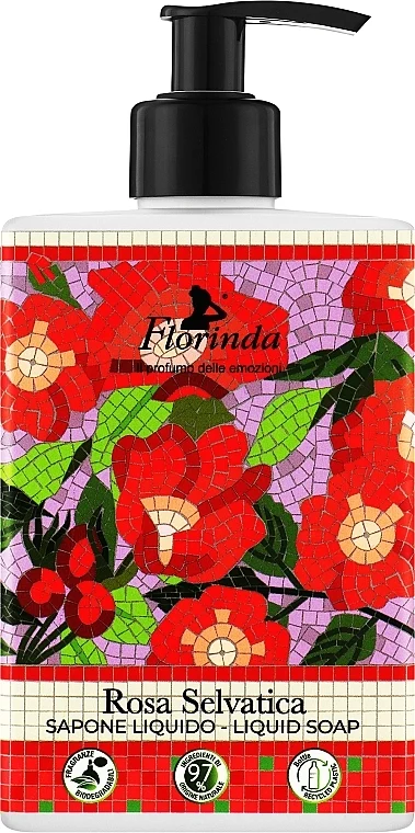 Sapone liquido "Rosa selvatica"