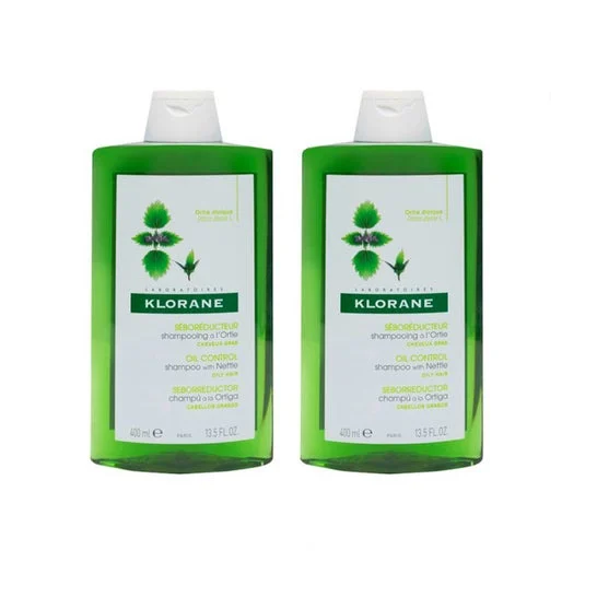 Klorane Shampoo all'ortica 2x400Ml