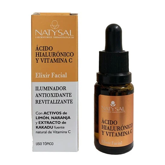 Natysal Acido Ialuronico e Vitamina C Essiro Facciale 15 ml