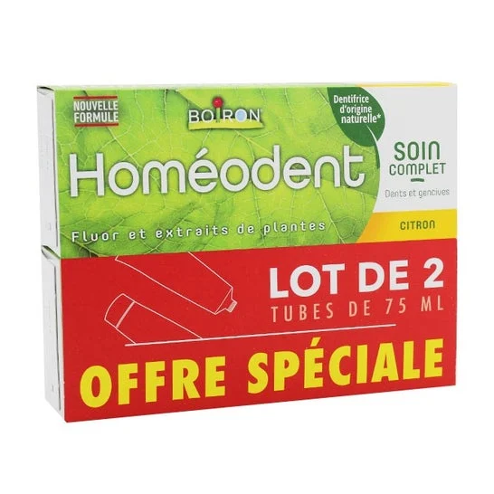 Homeodent Complete Care Dentifricio al limone 2x75ml