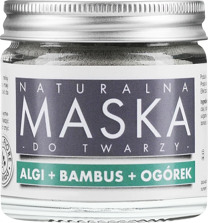 Maschera "Alghe verdi + cura del bambù e del cetriolo", per pelli mature