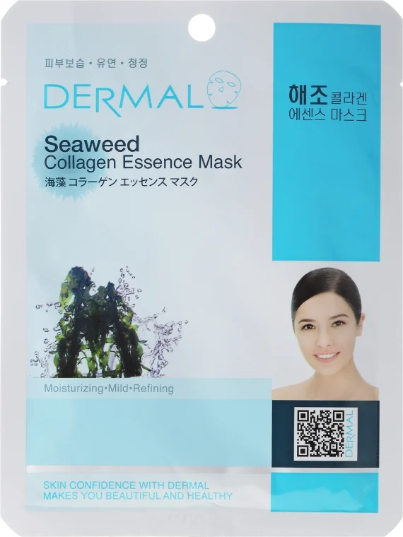 Maschera con collagene e alghe