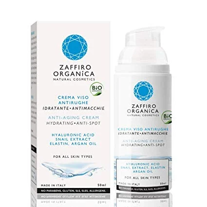 ZAFFIRO ORGANICA Crema Viso Antirughe Idratante e Antimacchie
