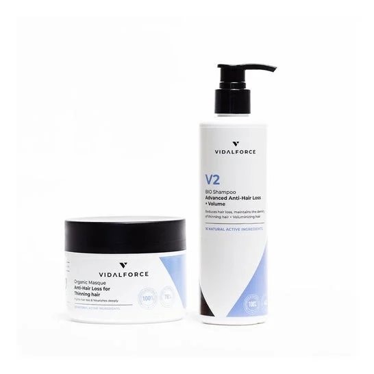 Vidalforce Pack V2 Shampoo + Maschera anticaduta per capelli Bio