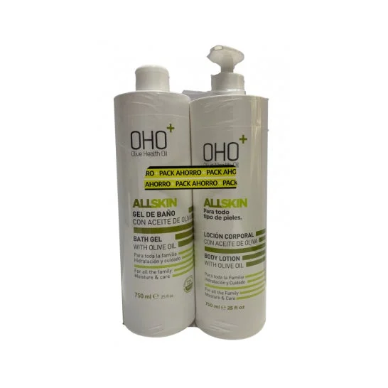Oho+ Pack Gel da Bagno + Lozione Corpo 2x750ml