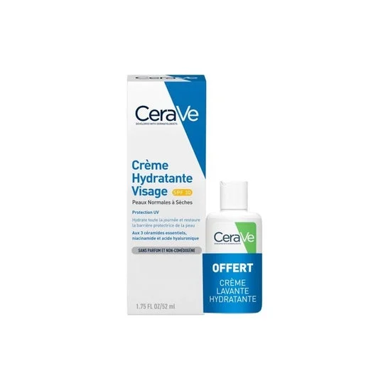 Cerave ® Crema Facial SPF30 52ml + Crema Limpiadora 20ml