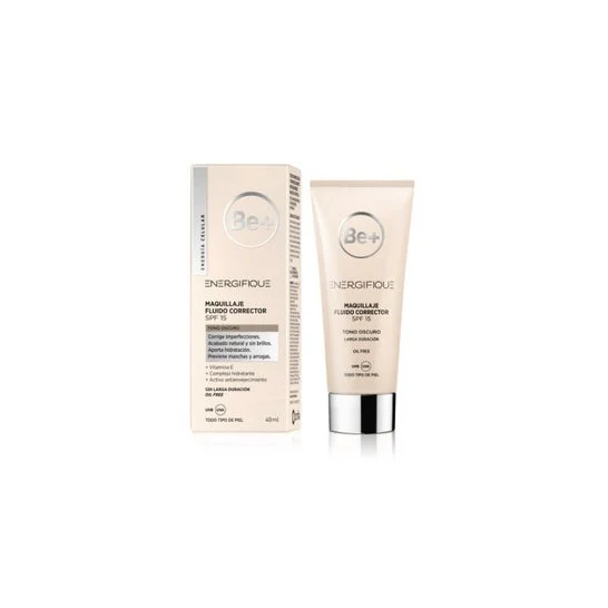 Be+ Energifique Maquillaje Fluido Corrector SPF15 Oscuro 40ml