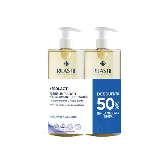 Rilastil Xerolact Aceite de Ducha Limpiador 2x1000ml