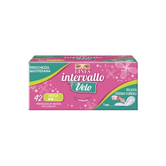 Lines Intervallo Velo Proteggislip Regular Fresh 42 Unità