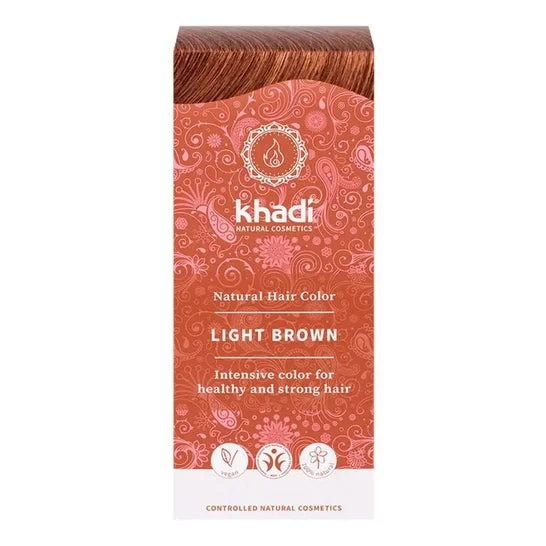 Khadi Tintura marrone chiaro 100% vegetale 100g