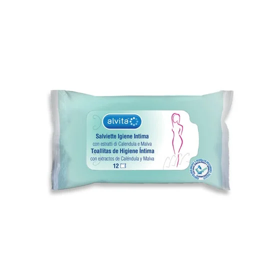 Salviette per l'igiene intima Alvita 12 pezzi
