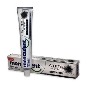 Mentadent Dentifricio White System Carbone Attivo 75ml