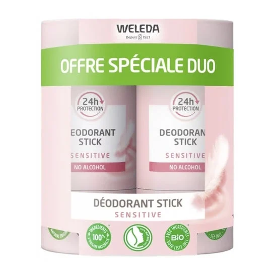 Weleda Desodorante Stick 24H Sensitive 2x50g