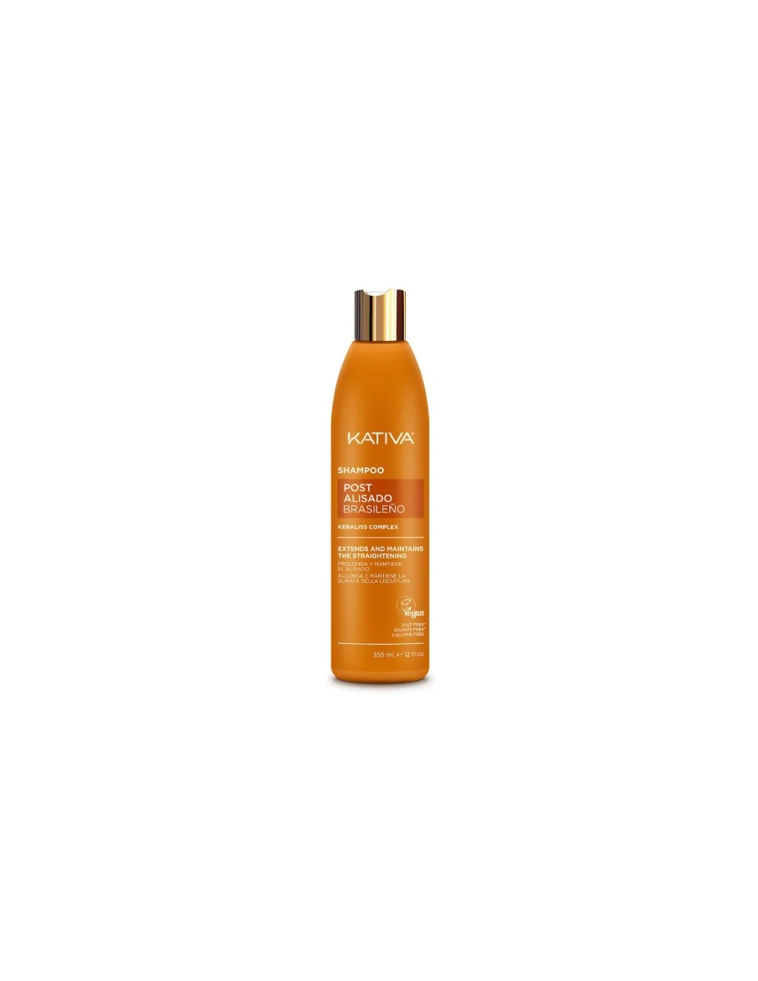 Kativa Shampoo Post Lisciante Keratatina 355ml Nuovo