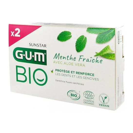 Gum Bio Gel Dentifricio Fresh Mint 2x75ml