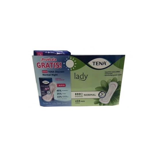 Tena Pack Lady Pads Normal Day 24 Unità + Normal Night 10 Unità