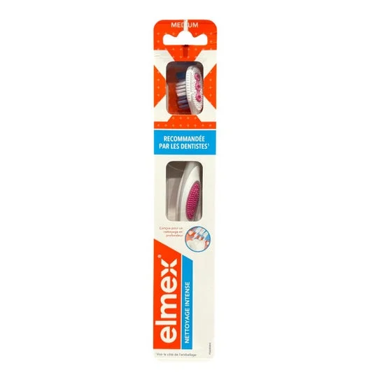 Elmex Limpieza Intensa Cepillo Dental Medio Rosa 1 ud