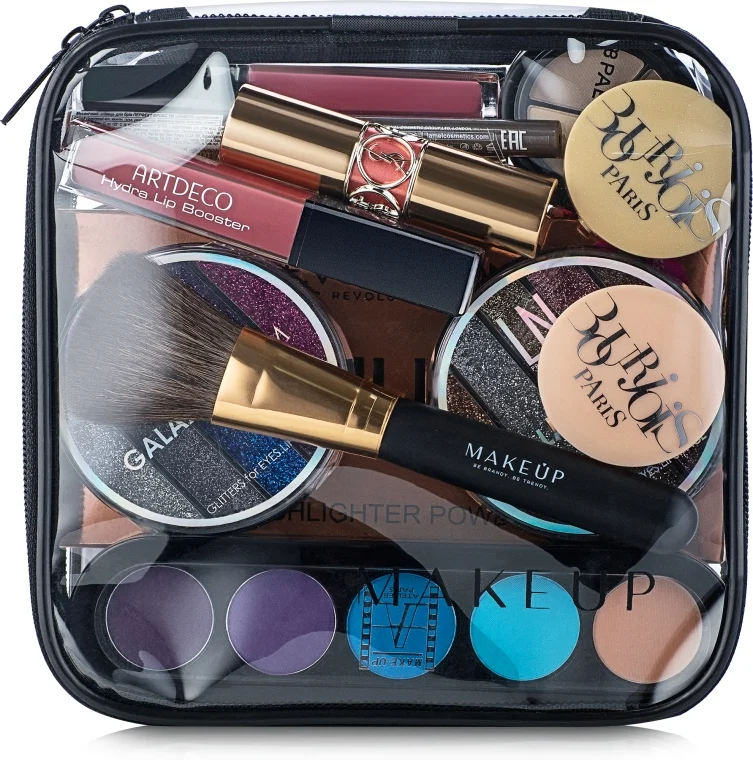 Beauty case trasparente "Visible Bag" (senza cosmetici) 17x17x6cm